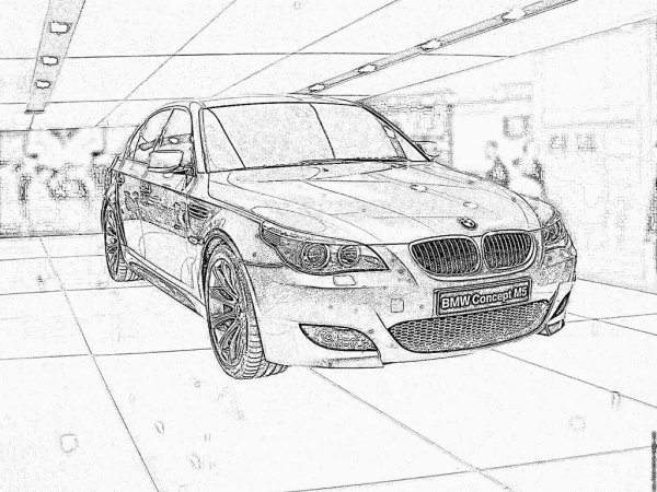 BMW m5 f90 drawing