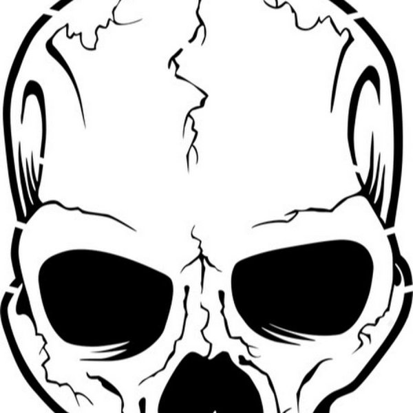 Трафарет черепа для покраски