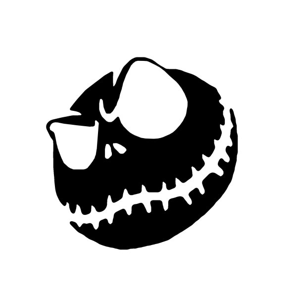 Джек Скеллингтон трафарет для тыквы