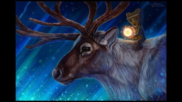 Олень раскраска