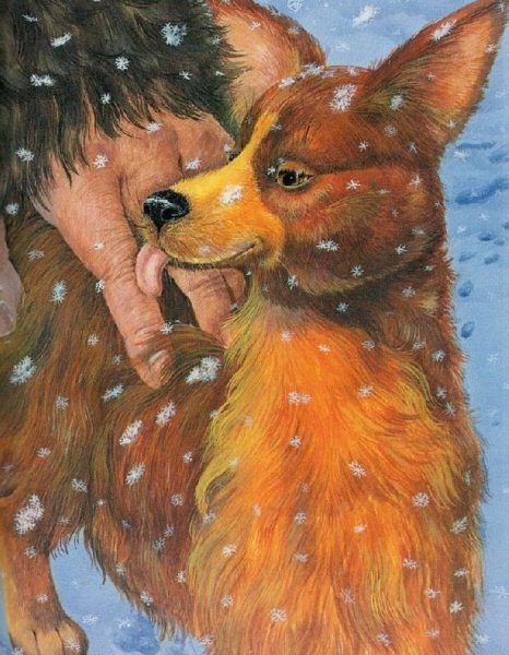 Раскраска собачка с мячиком