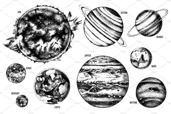 Планета Меркурий эскиз
