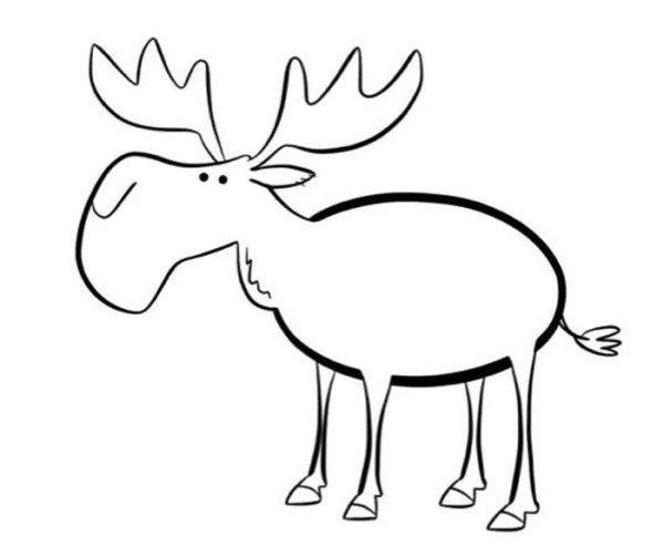 Лось мультяшный