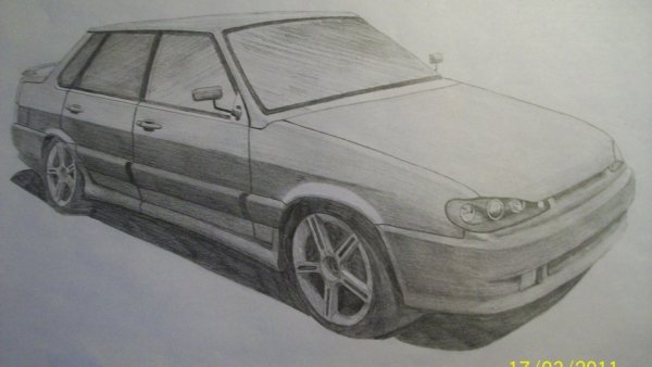 ВАЗ 2115 рисунок сбоку