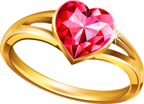 Кольцо на белом фоне