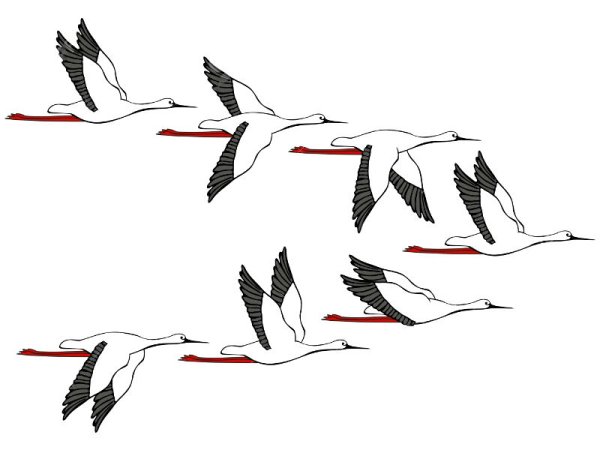 Журавлиный Клин рисунок