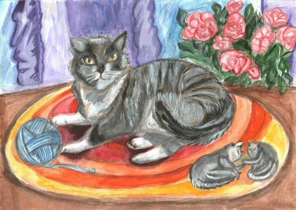 Рисование домашние питомцы