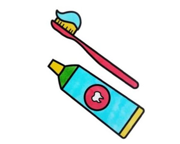 Зубная паста мультяшная