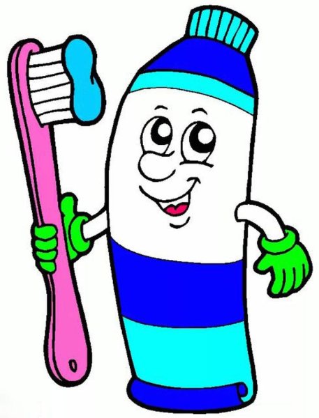 Зубная щетка и паста