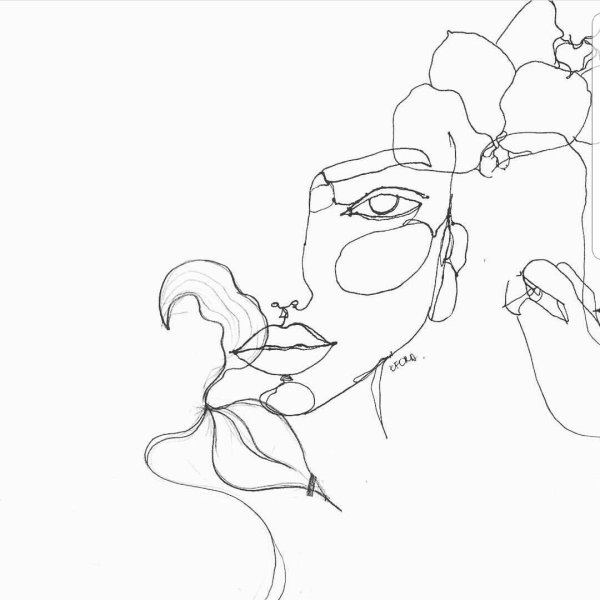 Рисунки карандашом одной линией