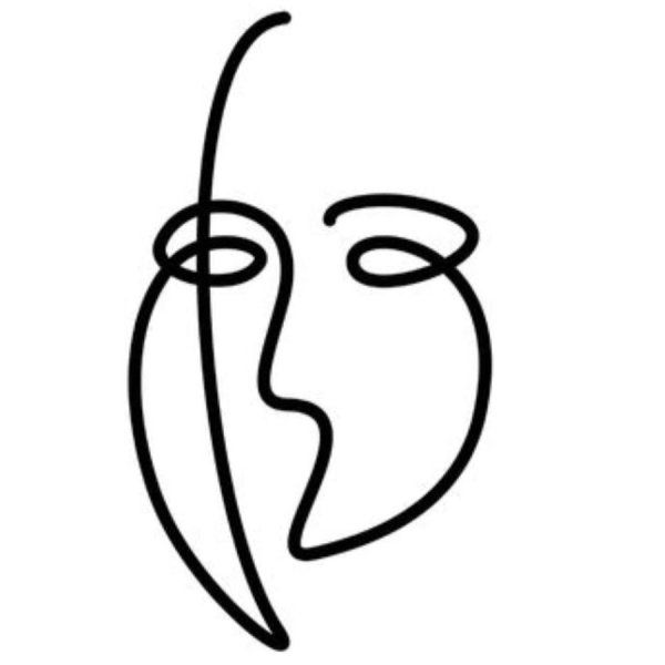 Лицо одной линией