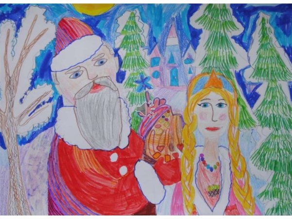 Рисунок к сказке Морозко