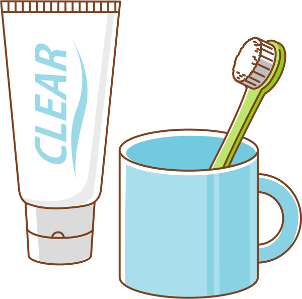 Зубная щетка и паста
