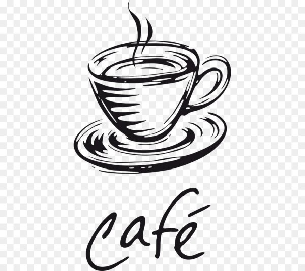 Чашка кофе контур