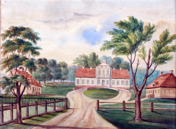 Дворянские усадьбы 19 века в России рисунки