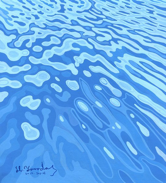 Вода нарисованная