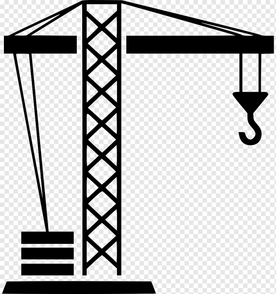 Строительный кран вектор