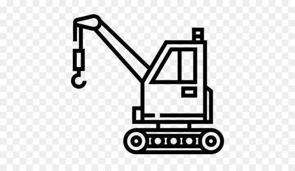 Строительный кран пиктограмма