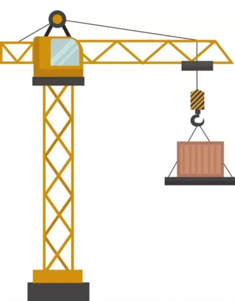 Подъемный кран вектор