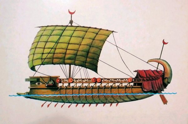 Финикийский торговый корабль