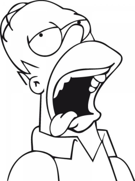 Симпсоны черно белые