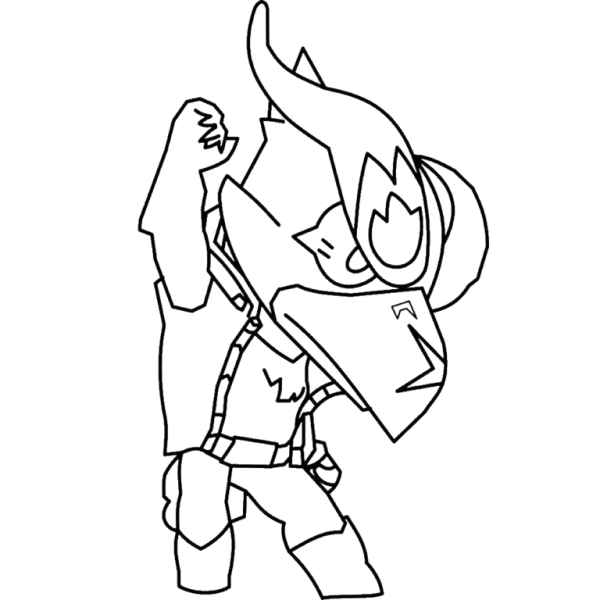 Раскраска Браво старс ворон Феникс