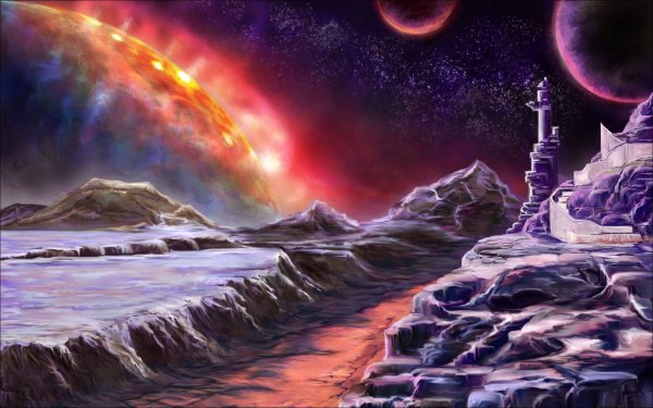 Космический пейзаж Чарльз Айвз иллюстрация