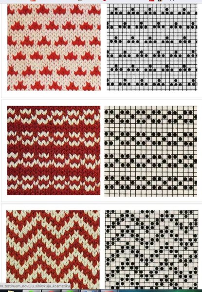 Узор зигзаг ленивый жаккард
