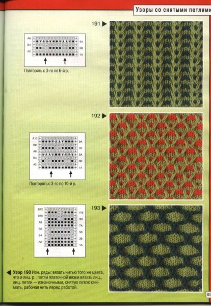 Двух цветнвй узор спицами