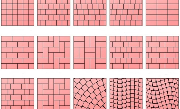 Раскладка клинкерной брусчатки