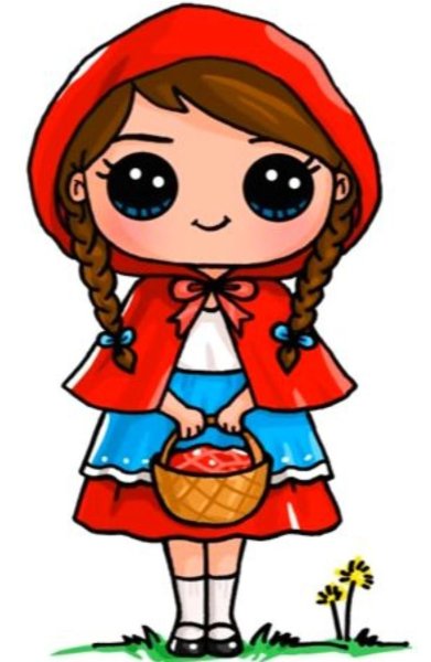 Раскраска к сказке красная шапочка Шарль Перро