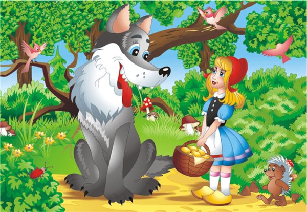 Шарль Перро красная шапочка раскраска