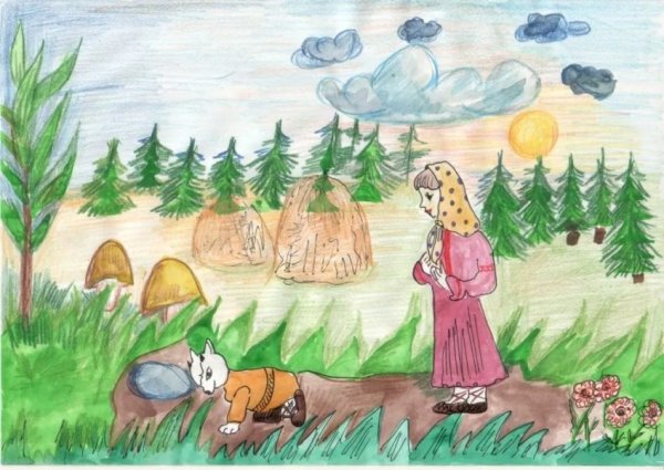 Детские рисунки к сказкам