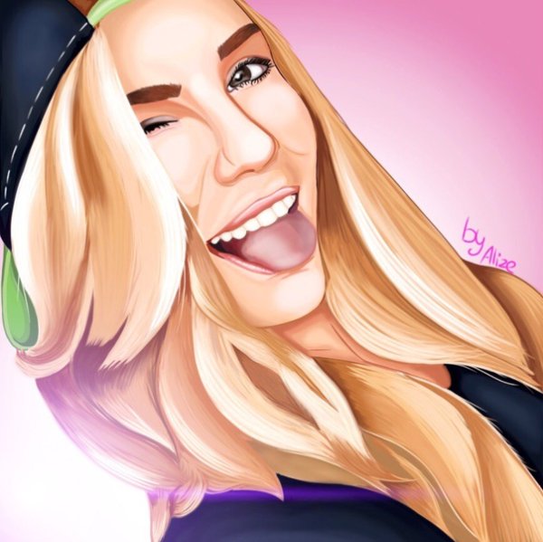 Леди Гага рисунок