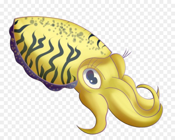 Каракатица мультяшная