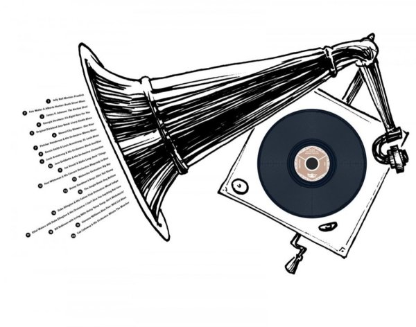 Патефон карандашом