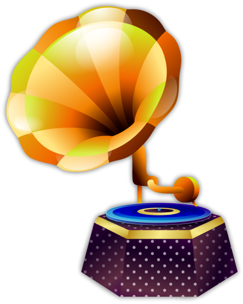 Граммофон мультяшный