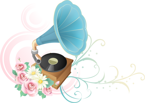 Музыкальный клипарт на прозрачном фоне