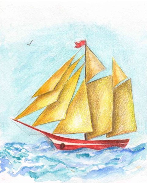 Парусник рисунок