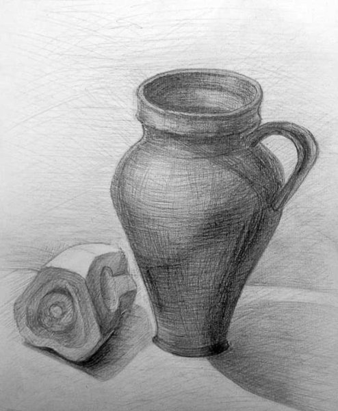 Кувшин карандашом