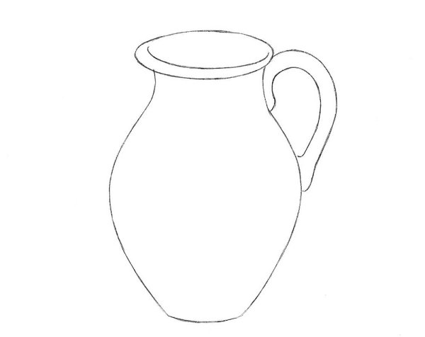 Кувшин раскраска