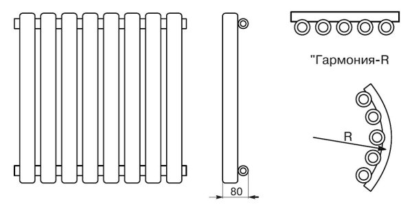 Трубчатый радиатор схема