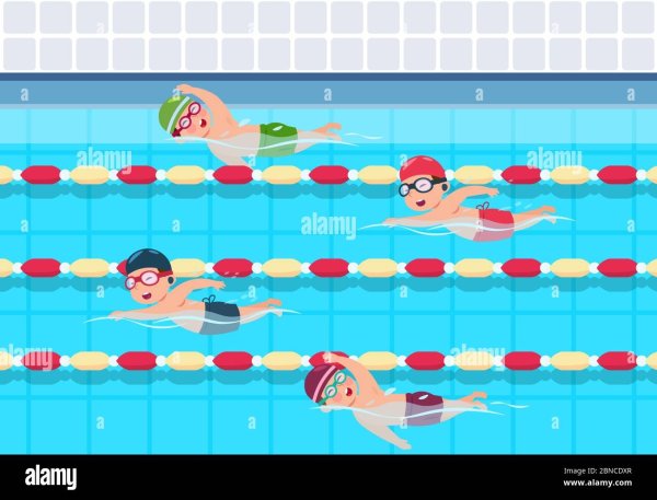 Бассейн рисунок