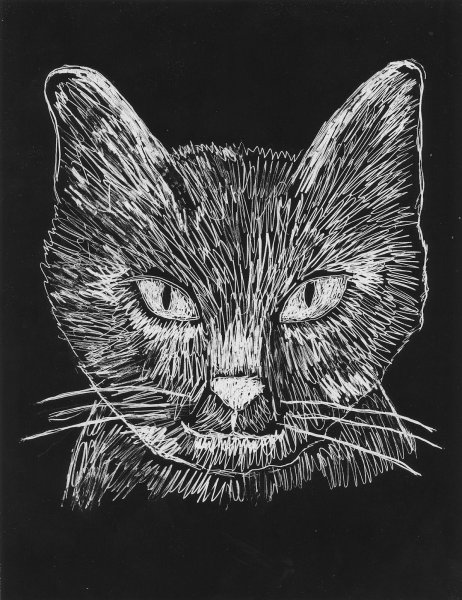 Граттаж техника рисования