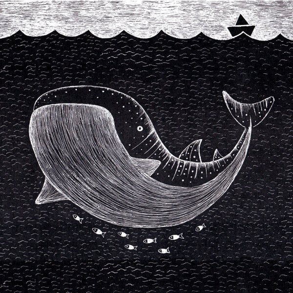 Гравюра граттаж дети