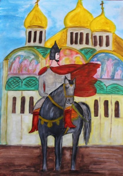 Александр Невский рисунок 4 класс