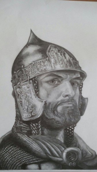 Князь Александр Невский рисунок
