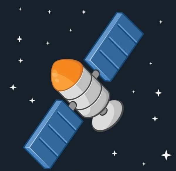 Спутник рисунок