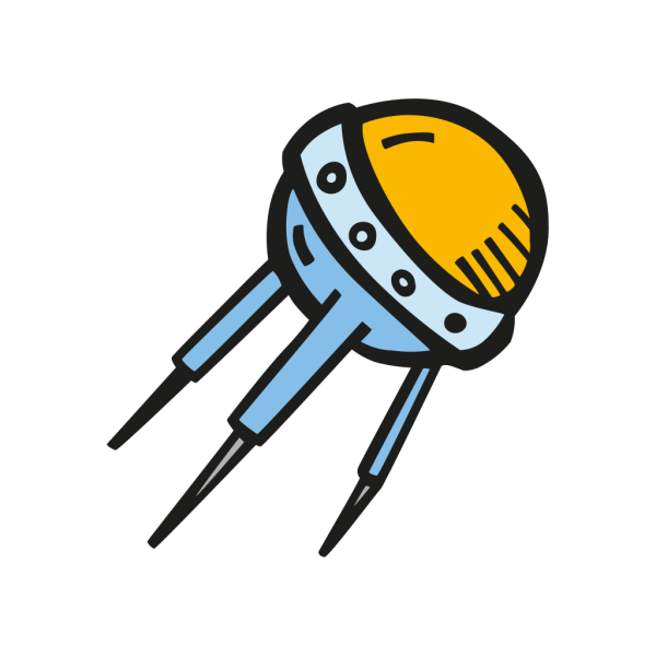 Спутник нарисовать