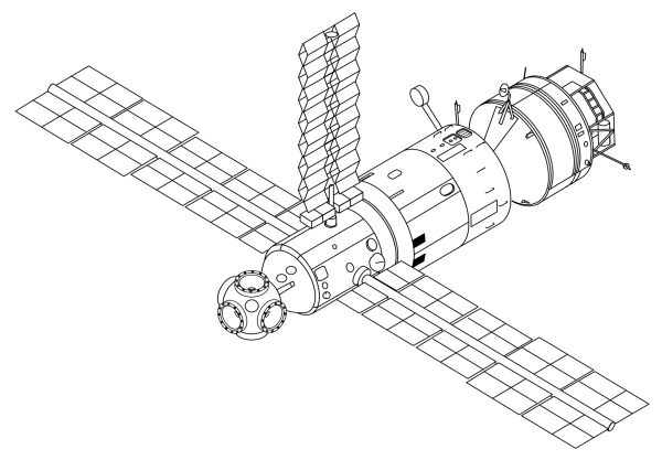 Космический Спутник вектор